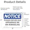 Signmission Excuse Appearance We Are Remodeling, 5 in W x Rectangle, Vinyl Decal OS-2PACK-NS-D-35-L-15646 - alternate 2
